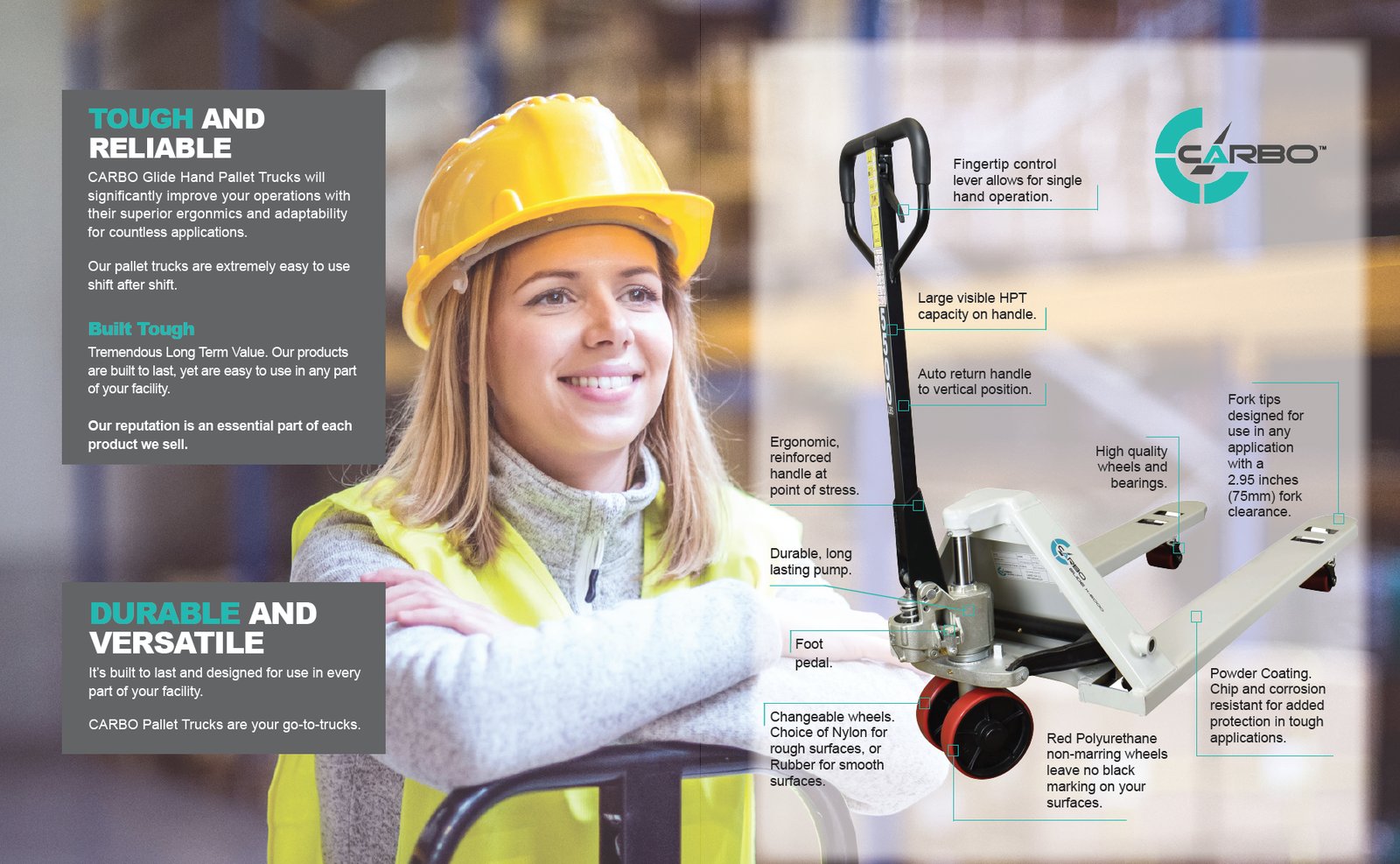 CARBO GLIDE hand pallet truck